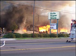 Eventually, the entire interior of the structure becomes untenable as the flashover stage is reached. Eventually, the entire interior of the structure becomes untenable as the flashover stage is reached.