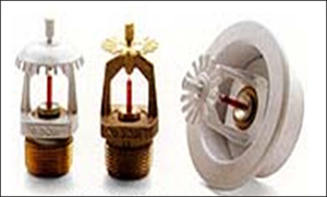 A variety of quick response sprinkler heads.