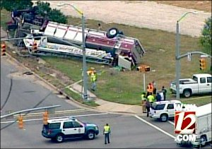 Injures were reported, but none were thought to be life-threatening.