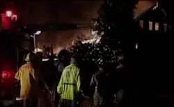Firefighters said they only had 1,500 gallons of water and ran out while fighting the fire.