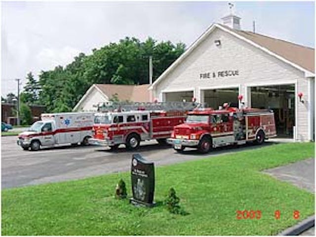 Ambulance 751, Ladder 3 and Engine 1 located at Station 1. Photos by Capt. Bob Milne