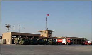 The US Army and US Air Force provide fire protection for all of Baghdad International Airport. We are located in an abandoned Iraqi fire station. We have 4 structural pumpers/crash trucks, 3 confiscated Iraqi fire vehicles, 4 P-19 crash trucks, and 2 brush trucks.Photos by Spc. Matthew Hulme, 369th Firefighters, US ARMY