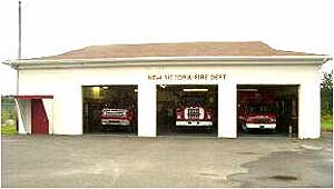 This is a view of the front of the firehouse.Photos by Andrew Petrie
