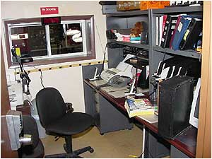 This is the firehouse radio room.Photos by David B. Weimer