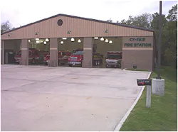 Front view of Cy-Fair Volunteer Fire Department Station 3.Photos by Dean Hensley, PIO Front view of Cy-Fair Volunteer Fire Department Station 3.Photos by Dean Hensley, PIO