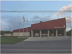 Front view of the station, built in 1993.Photos by Jeff Stephens Front view of the station, built in 1993.Photos by Jeff Stephens