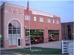 The main station for the City of Fairfax Fire Department and the Fairfax Volunteer Fire Department is Fire Station 3, located at 4081 University Drive in Fairfax, VA. The station was built in 1960 and an addition was made in 1996, expanding the building and adding two more floors. The fourth floor of the station houses the City of Fairfax Fire Headquarters.Photos by Nicholas A. Martin