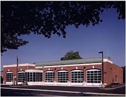 Fairport Station 1 was originally built in 1980, and recently renovated in 2002. Two engines, one ladder, one rescue and one squad truck are housed at the headquarters station.Photo by David Lamb Photography Fairport Station 1 was originally built in 1980, and recently renovated in 2002. Two engines, one ladder, one rescue and one squad truck are housed at the headquarters station.Photo by David Lamb Photography