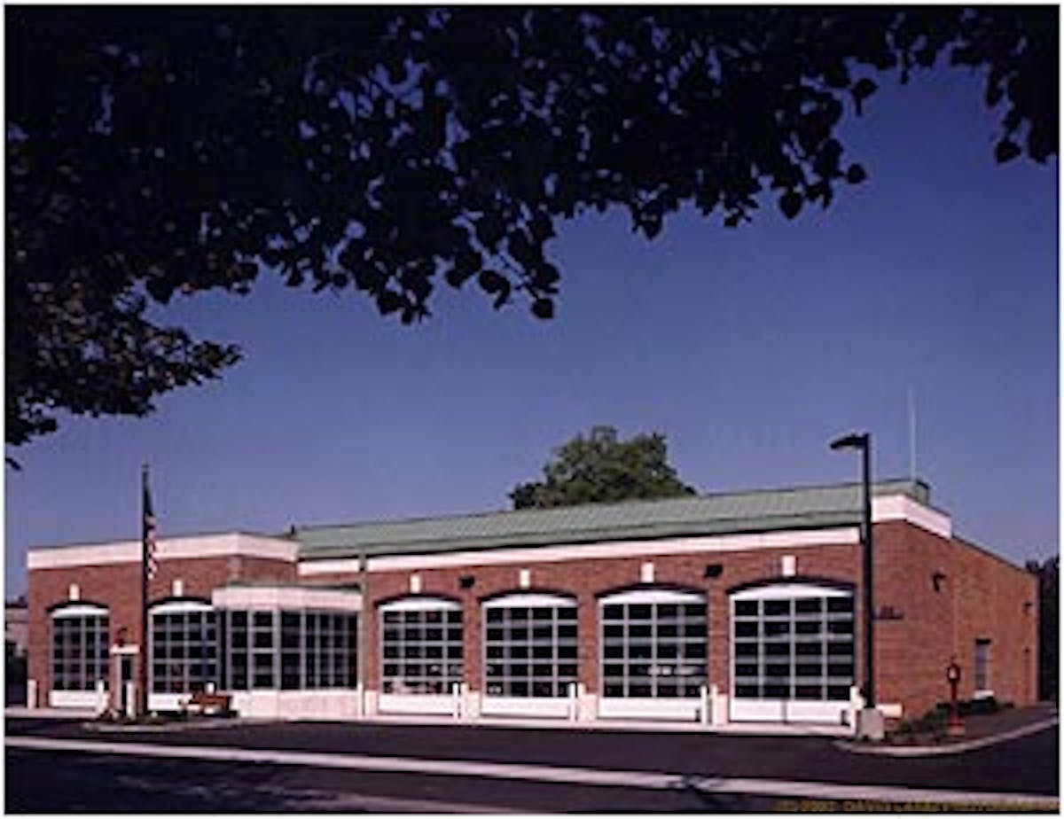 Fairport Station 1 was originally built in 1980, and recently renovated in 2002. Two engines, one ladder, one rescue and one squad truck are housed at the headquarters station.Photo by David Lamb Photography
