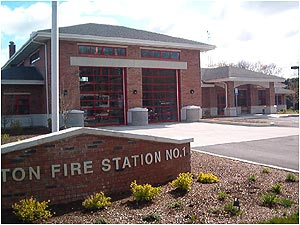 This is a view of the front of the station.Photos by Don DePardo