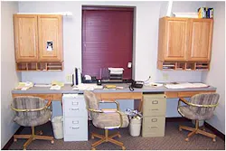 View of the line officer's room.Photos by Mark Kaplan View of the line officer's room.Photos by Mark Kaplan