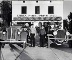 First Mesa Fire Station built in 1920. City was 1 square mile; population 3,500 and firefighters ran approximately 40 calls per year.Photos by Firefighter Rick Montemorra