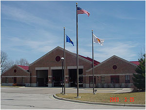 Station 4 was built in 1996 and houses Engine 62, Ladder 74, Heavy Rescue 78, and Ambulance 54. Station 4 has 11 Full-time, 3 Part-time Personnel Mon-Fri during the days with a rotating schedule for 21 paid-on-call staff on days and 28 paid-on-call at night. Photos by Firefighter / EMT-I Trevor Argue