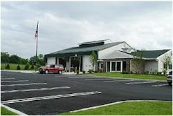 Front view of the new firehouse.Photos by David B. Weimer, Jr. Front view of the new firehouse.Photos by David B. Weimer, Jr.