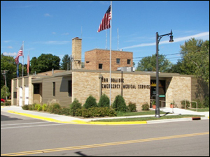 STATION 1. Originally housed City Hall until 1993. The building was partially renovated in 1994 and again in 2002 for use by EMS.Photos by Mark Wilcox, Operations Supervisor
