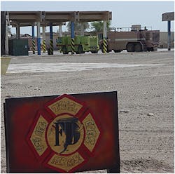 Hand painted sign, by (S)Sgt Hudson, at the entrance to the station.Photos by SSgt Rosenbaum & TSgt Bullard Hand painted sign, by (S)Sgt Hudson, at the entrance to the station.Photos by SSgt Rosenbaum & TSgt Bullard