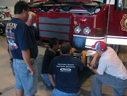 Service technician classes are a key component of Pierce Master Technician program. Service technician classes are a key component of Pierce Master Technician program.