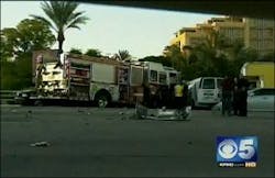 The devices have been installed on some traffic lights, but it's not the case at the intersection where a crash involving a fire engine injured 10 people, including Phoenix Capt. Crystal Rezzonico. The devices have been installed on some traffic lights, but it's not the case at the intersection where a crash involving a fire engine injured 10 people, including Phoenix Capt. Crystal Rezzonico.
