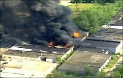 A fire at a Detroit chemical company Monday sparked immediate area evacuations on the city&apos;s west side.