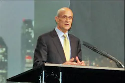 Former DHS Secretary Michael Chertoff sees responders of the future carrying PDAs to communicate as well as send data and video to an integrated headquarters. Former DHS Secretary Michael Chertoff sees responders of the future carrying PDAs to communicate as well as send data and video to an integrated headquarters.