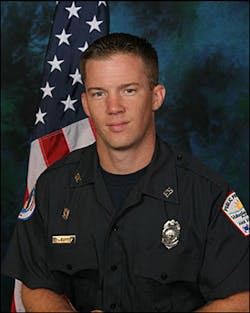 Firefighter John Curry was killed in November 2007 while learning to cut down trees in the event of a wildfire.