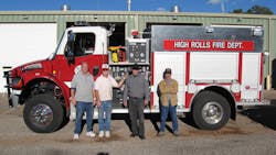 Substation pesonnel , Scott Geisert, Len Underwood, Chief Mark Klaene, and jess Wagner shown right after completing acceptance testing of the new engine. Substation pesonnel , Scott Geisert, Len Underwood, Chief Mark Klaene, and jess Wagner shown right after completing acceptance testing of the new engine.
