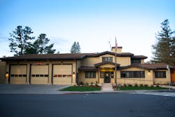 Newly renovated Ross Valley Fire Department Station 19, Headquarters Station. San Anselmo, CA