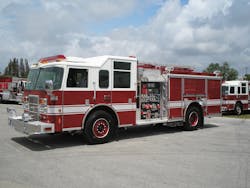 The Contender&circledR; by Pierce&circledR; custom pumper will be deployed at U.S. Army bases in spring 2010.