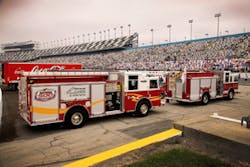 For the 12th consecutive year, Pierce is the Official Fire Truck of Daytona International Speedway.