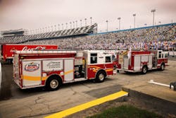 For the 12th consecutive year, Pierce is the Official Fire Truck of Daytona International Speedway. For the 12th consecutive year, Pierce is the Official Fire Truck of Daytona International Speedway.
