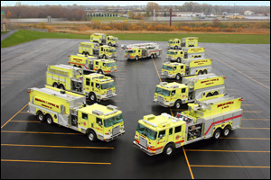 Pierce has sold 11 industrial firefighting vehicles and one rescue vehicle (not pictured) to Petr&oacute;leos de Venezuela, S.A. (PDVSA) for emergency response and protection at key refinery and storage facilities.