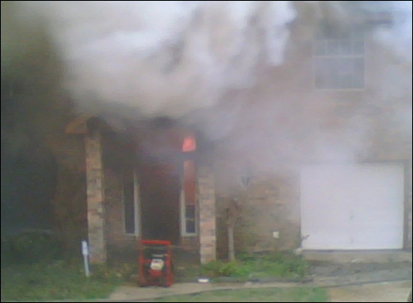 Photo 1: San Antonio firefighters were engulfed by a rapidly spreading, wind-driven wall of fire as wind gusts reached 24 mph.
