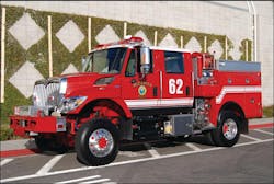 The MCAS Miramar operates this 2009 International 7400 4x4 Type III brush unit with bodywork by West-Mark Fire Apparatus. The MCAS Miramar operates this 2009 International 7400 4x4 Type III brush unit with bodywork by West-Mark Fire Apparatus.