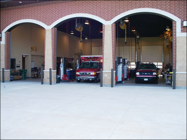 The Elgin Fire Department provides dedicated bays for preventive maintenance on it's emergency response vehicles.