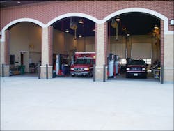 The Elgin Fire Department provides dedicated bays for preventive maintenance on it's emergency response vehicles. The Elgin Fire Department provides dedicated bays for preventive maintenance on it's emergency response vehicles.