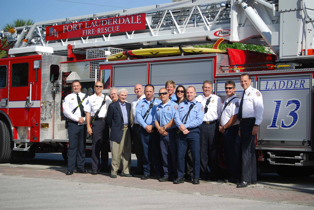 Patient saved by pre-hospital induced hypothermia visits Fort Lauderdale Fire-Rescue to express gratitude for a 'new lease on life.'