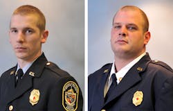Bethesda-Chevy Chase Rescue Squad Master Firefighter John (Cliffy) Klavon and Lt. Curtis Warfield Bethesda-Chevy Chase Rescue Squad Master Firefighter John (Cliffy) Klavon and Lt. Curtis Warfield