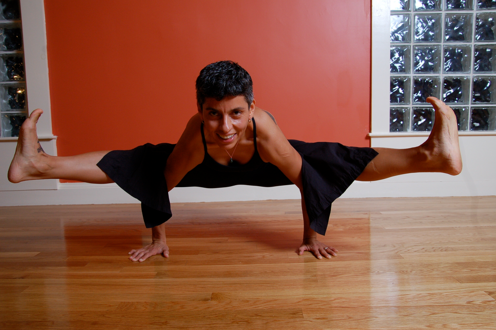 Somerville Firefighter Blanca Alcaraz is doing everything to let her comrades know that yoga can have even the most buff firefighters working up a sweat in minutes.