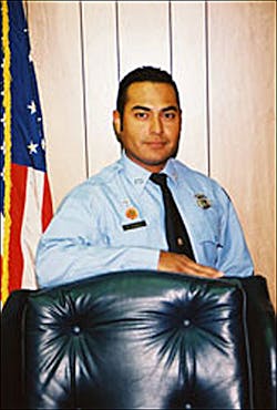 Captain Thomas Araguz III, 30, recently had been promoted to captain at the Wharton Fire Department.
