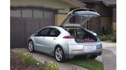 The Chevrolet VOLT contains a T-shaped lithium-ion 360-volt battery that provides power to the front drive wheels.
