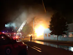 Firefighters responded July 4, 2010 to a fire at The American Legion Post 10. Firefighters responded July 4, 2010 to a fire at The American Legion Post 10.