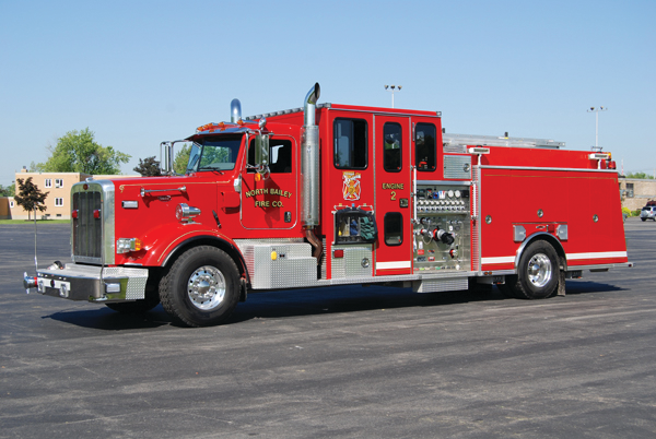 The North Bailey Fire Department placed this 2009 Peterbilt/Rosenbauer General pumper into service.