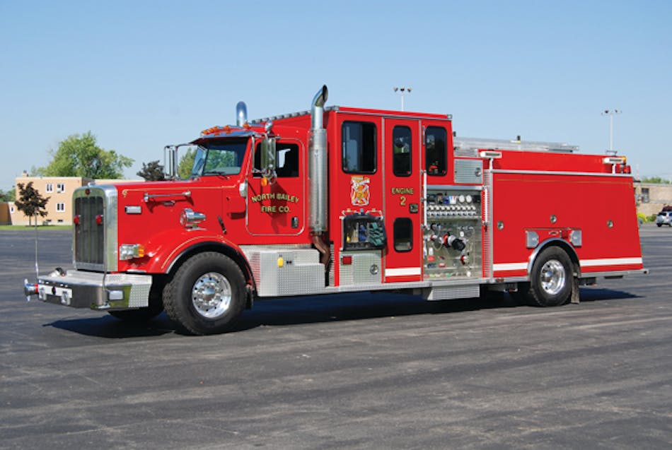 The North Bailey Fire Department placed this 2009 Peterbilt/Rosenbauer General pumper into service.