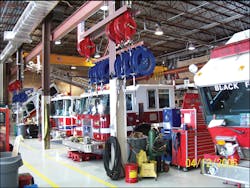 About 50 percent todays apparatus feature high tech and electronic equipment that are involved in all aspects of vehicle operations.
