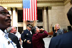 DHS Secretary Janet Napolitano tours Union Station in Chicago Thurs., Aug 26, while touring various city locations to look at their emergency plans. DHS Secretary Janet Napolitano tours Union Station in Chicago Thurs., Aug 26, while touring various city locations to look at their emergency plans.