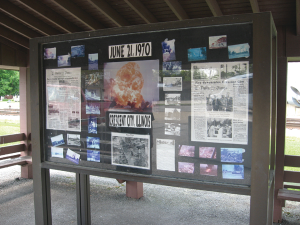 The only reminder of the disaster that occurred in 1970 is a monument on Main Street at the approximate location of the derailment.