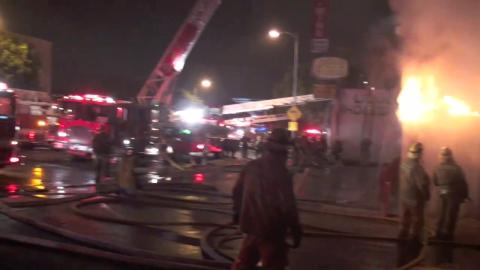 92110 L.A. Crews Battle Liquor Store Blaze Firehouse
