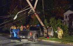 A Ghent volunteer firefighter succumbed to injuries he sustained after crashing into a utility pole while responding to a call last night.