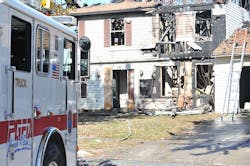 Five Prince George's County firefighters sustained minor injuries while battling a blaze in Clinton. Five Prince George's County firefighters sustained minor injuries while battling a blaze in Clinton.