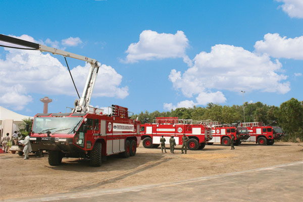 Oshkosh and Civil Aviation Authority of Pakistan (PCAA) officials attended a formal signing and acceptance ceremony for 24 Striker vehicles.